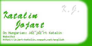 katalin jojart business card